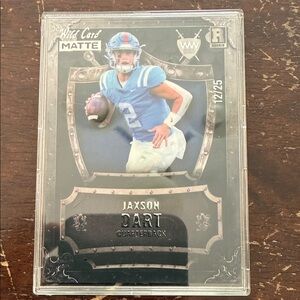 Jaxson Dart Rookie Football Card - Wild Card Matte #12/25